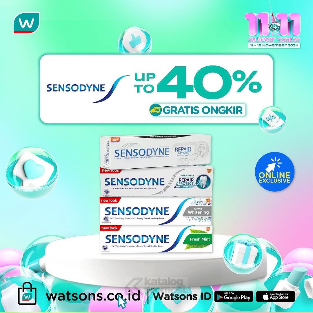 Watsons 11.11 Super Sale MEGADAY! Diskon hingga 70%