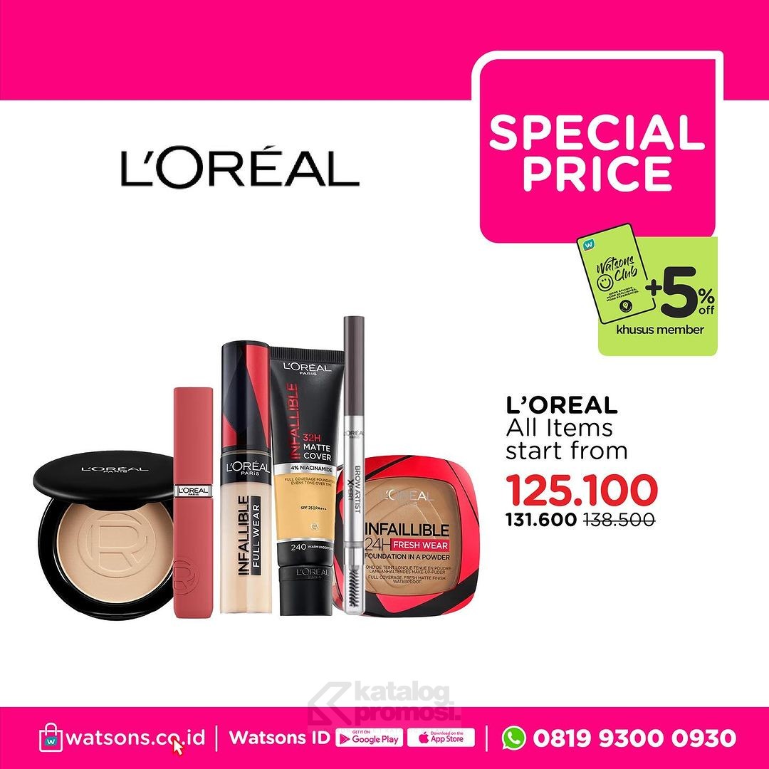 Watsons WEEKEND BEAUTY DEALS! Produk Favorit Diskon hingga 50%