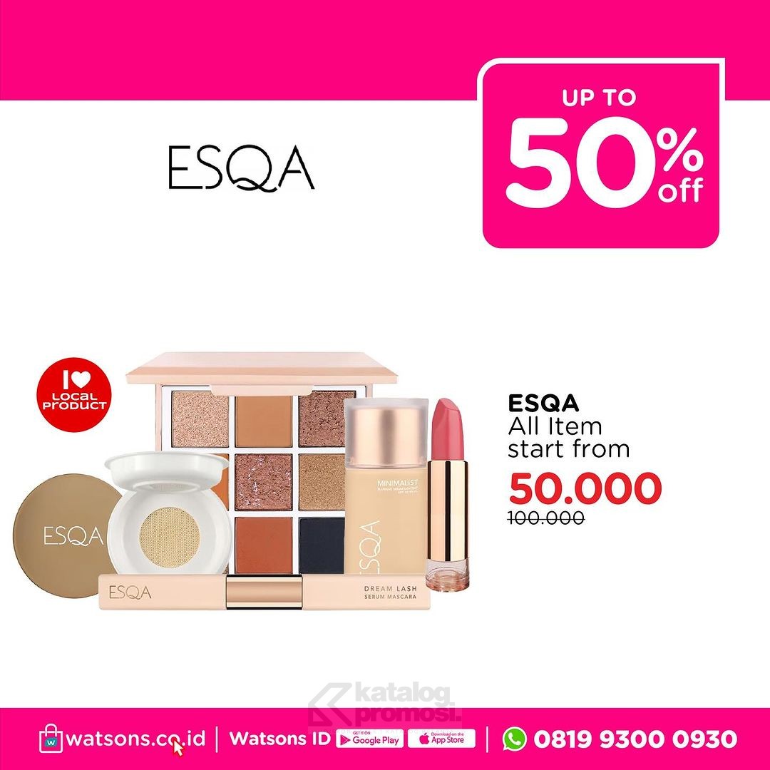 Watsons WEEKEND BEAUTY DEALS! Produk Favorit Diskon hingga 50%