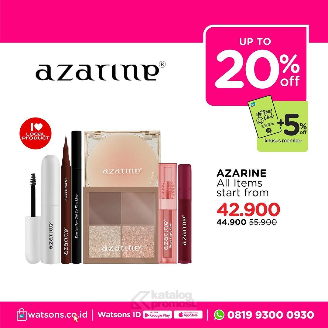 Watsons WEEKEND BEAUTY DEALS! Produk Favorit Diskon hingga 50%