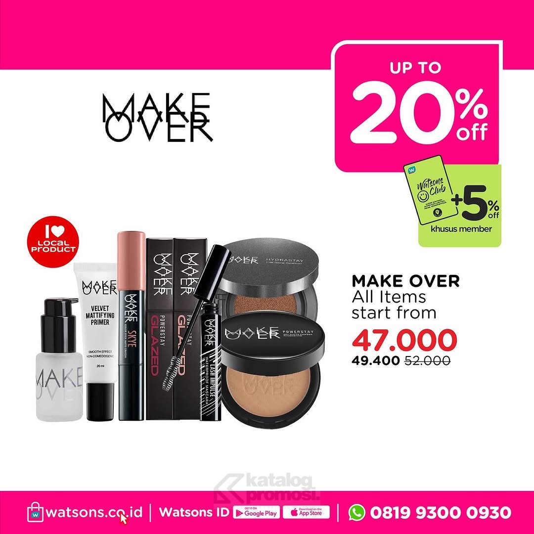 Watsons WEEKEND BEAUTY DEALS! Produk Favorit Diskon hingga 50%