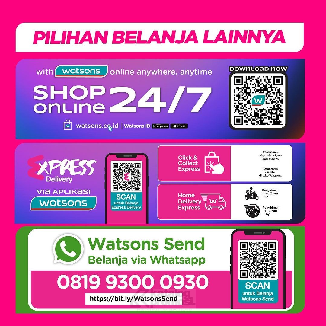 Watsons WEEKEND BEAUTY DEALS! Produk Favorit Diskon hingga 50%