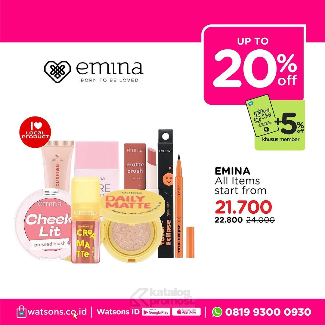 Watsons WEEKEND BEAUTY DEALS! Produk Favorit Diskon hingga 50%