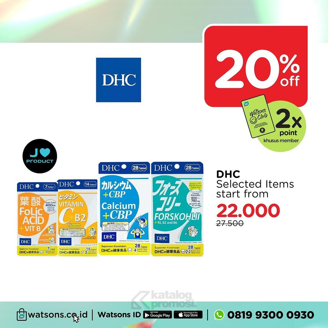 Watsons WEEKEND SPECIAL DEALS - dapatkan Suplemen Kesehatan Diskon hingga 50%