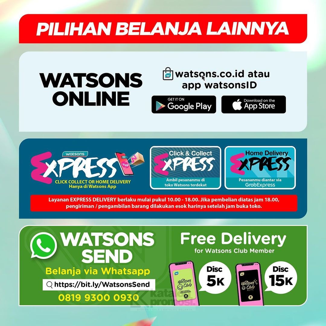 Watsons WEEKEND SPECIAL DEALS - dapatkan Suplemen Kesehatan Diskon hingga 50%