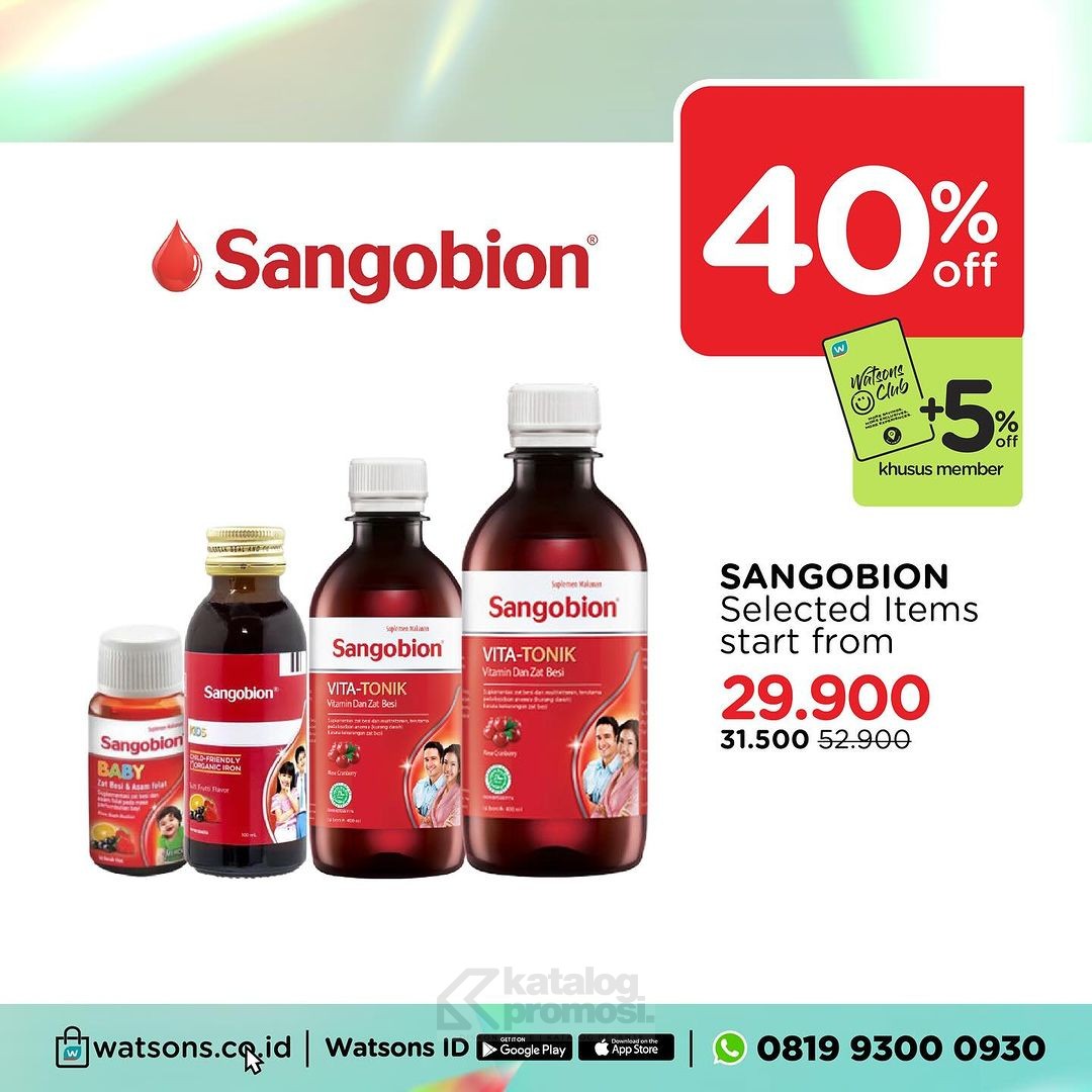 Watsons WEEKEND SPECIAL DEALS - dapatkan Suplemen Kesehatan Diskon hingga 50%