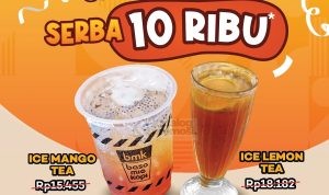 Promo BMK Baso Mie Kopi Gajian Seru - Harga Spesial Minuman Favorit serba Rp. 10Ribu*