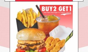 Promo BURGER BANGOR PILKADEALS! BUY 2 GET 1 FREE*