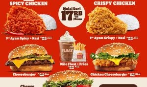 Promo Burger King GOKIL HEMAT MENU PILIHAN CUMA Rp. 17RIBUAN