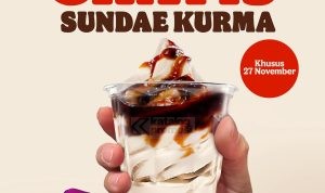 Promo BURGER KING PILKADA - GRATIS SUNDAE KURMA*