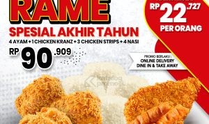 Promo CFC PAKET RAME SPESIAL AKHIR TAHUN mulai Rp. 22RIBUAN per orang