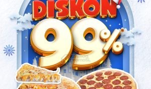 Promo Domino's Pizza Festive Celebration Diskon 99%