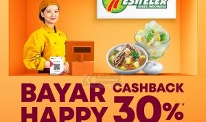 Promo ES TELER 77 M-SMILE by BANK MEGA - CASHBACK 30% SEMUA MENU*