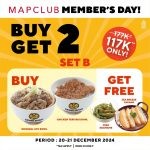 Promo GENKI SUSHI MAPCLUB MEMBER’S DAY! BUY 2 GET 2 FREE*