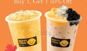 Promo HAPPY LEMON Buy 1 Get 1 Disc 50% Off*