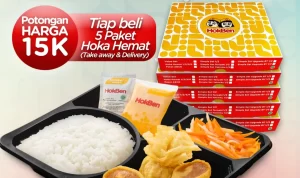 Promo HOKBEN BELI 5 PAKET HOKA HEMAT DISKON Rp. 15.000*