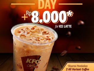 Promo KFC ICElation Day Ice Latte cuma Rp8.000 dengan pembelian 2 kopi favorit berlaku hingga 31 September 2025