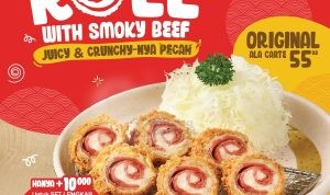 Promo Kimukatsu Menu Baru! Layered Katsu Roll with Smoky Beef