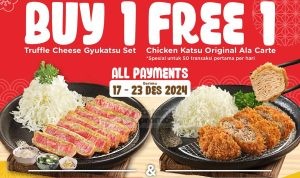 Promo Opening Kimukatsu The Park Sawangan - Beli 1 Gratis 1 Menu Favorit*