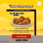 Promo McDonald’s Sab-Thru-Day! 5 Ayam Krispy Hanya Rp50.000