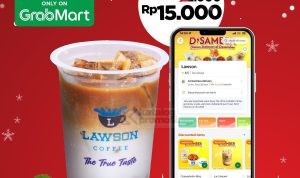 Promo Lawson GrabMart - Beli 1 Ice French Hazelnut Latte hanya Rp. 15.000