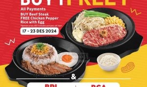 Promo Opening Pepper Lunch The Park Sawangan - Buy 1 Get 1 Free Menu*