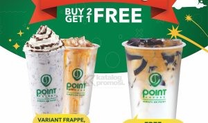 Promo POINT COFFEE IT'S FRIYAY! BUY 2 GET 1 FREE*