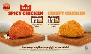 Promo Burger King Spicy Chicken - Sensasi Pedas Cuma Rp17.000