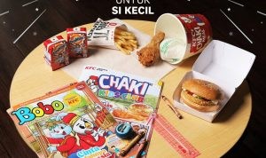 Promo KFC Chaki Meal cuma 33 RIBU-an GRATIS Majalah Bobo spesial! Ayo ke KFC terdekat dan seru-seruan dengan Chaki Meal.