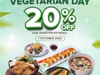 Promo Sushi Tei World Vegetarian Day diskon 20% menu vegetarian 1 Oktober 2025 di Sushi Tei Medan