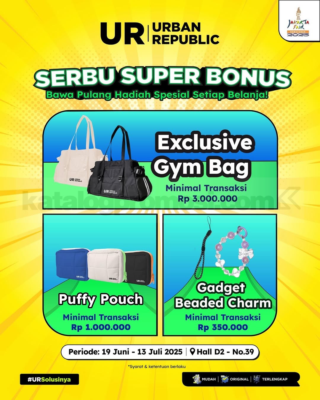 Promo Urban Republic Jakarta Fair 2025 Diskon Gadget s.d 90% & Hadiah Seru Promo Urban Republic Jakarta Fair 2025 Diskon Gadget s.d 90% & Hadiah Seru 5