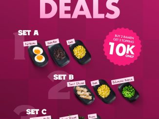 Promo Roji Ramen Octopping Deals 3 Topping hanya Rp10K 3