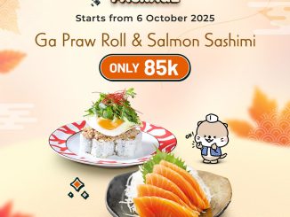 Promo Sushi Tei Fantastic Deal Ga Praw Roll & Salmon Sashimi cuma Rp85K