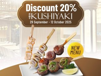 Promo Sushi Tei Plaza Indonesia Diskon 20% Off Kushiyaki 3