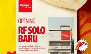 Promo Opening Richeese Factory SOLO BARU - Dapatkan GRATIS Merchandise*