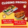 Promo Shigeru Closing Deal Buy 1 Get 1 dan Buy 3 Get 1