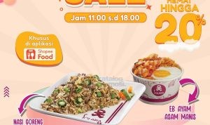 Promo Solaria ShopeeFood Flash Sale! Hemat Hingga 20% untuk Menu Favorit*