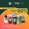 Promo Starbucks x QRIS Bank Saqu Cashback 50%