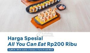 Promo Sushi Tei Bandung Spesial BCA - All You Can Eat hanya Rp. 200.000