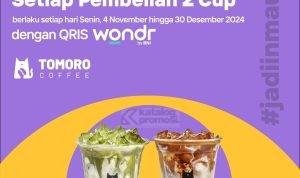 Promo TOMORO COFFEE QRIS WONDR by BNI - DAPATKAN DISKON Rp. 30RIBU*