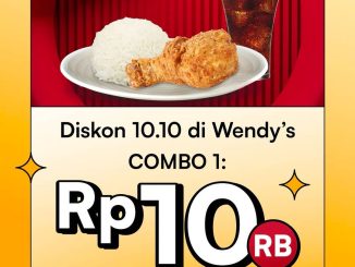 Promo Wendys AlloBank 10.10 Combo 1 Fried Chicken cuma Rp10.000