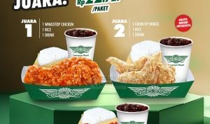 Promo WINGSTOP MENU HEMATNYA JUARA! cuma Rp. 22RIBUAN