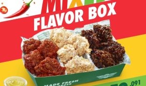 Promo WINGSTOP MIXED FLAVOR BOX - PAKET 12 BONELESS hanya Rp. 59.091