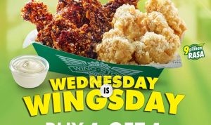 Promo WINGSTOP WEDNESDAY is WINGSDAY BELI 5 GRATIS 5