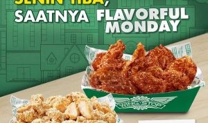 Promo WINGSTOP FLAVORFUL MONDAY - Paket 10 Crunchy Wings + 10 Boneless cuma Rp. 89Ribuan