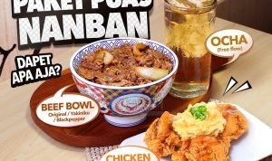 Promo YOSHINOYA TAMBAH +Rp. Rp23.636 dapat PAKET PUAS NANBAN*