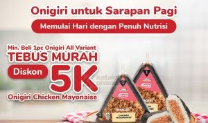 Promo INDOMARET Yummy Choice Tebus Murah Onigiri Diskon 5K*