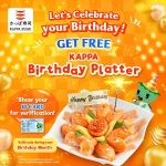 Promo KAPPA SUSHI BIRTHDAY TREATS GRATIS Birthday Platter Sushi