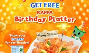 Promo KAPPA SUSHI BIRTHDAY TREATS GRATIS Birthday Platter Sushi