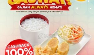 Promo HokBen x Bank Saqu cashback 100%